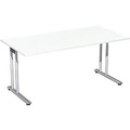 Schreibtisch PALENQUE, C-Fuss, Rechteck, B 1600 x T 800 x H 720 mm, weiss