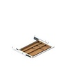 Schublade für elektrisch höhenverstellbaren Schreibtisch Elements, Metall mit Bambus-Inlay, B 424,6 x T 264,5 x H 36,5 mm, weiss