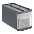 Rotho SYSTEMIX S Schubladenbox 1 Schub, Kunststoff (PP) BPA-frei, anthrazit