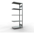 undefined, Schulte Lagertechnik Fachbodenregal-Stecksystem MULTIplus 250, Anbauregal, Längenriegel, 2000x750x400 mm, 5 Böden, verzinkt