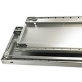 Schulte Lagertechnik Fachbodenregal-Stecksystem MULTIplus 250, Grundregal, Längenriegel, 2500x1000x500 mm, 6 Böden, lichtgrau