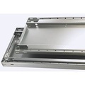 Schulte Lagertechnik Fachbodenregal-Stecksystem MULTIplus 250, Grundregal, Längenriegel, 2000x750x500 mm, 5 Böden, lichtgrau