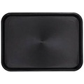 undefined, Serviertablett Esmeyer® OHIO, Kunststoff, gummierte Oberfläche, stapelbar, spülmaschinengeeignet, B 415 x T 305 x H 20 mm, Kunststoff, schwarz