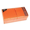 PAPSTAR, Servietten Papstar, 3-lagig, 330 x 330 mm mit ¼-Falz, Papier in Stoffoptik, 4 x 250 Stück in Gastro-Packung, nektarinefarben