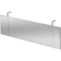 Sichtblende Lochblech weißaluminium für 1200 mm breite Tische