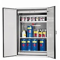 asecos, Sicherheitsschrank Typ 90 asecos XL-CLASSIC-90, Flügeltüren mit Türfeststellanlage, Front Lichtgrau, B 1555 x T 1018 x H 2224 mm