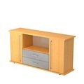 undefined, Sideboard mit 2 Schubladen, Buche
