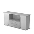 undefined, Sideboard mit 2 Schubladen, lichtgrau