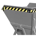 undefined, Späne-Kippmulde Bauer SKS 550, Stahl, grau, B 1250 x T 1200 x H 1170 mm, 550 l, bis 1000 kg, Rollen, Ablasshahn, Manuelle Kippvorrichtung