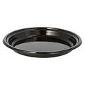 PAPSTAR, Teller Papstar Circulware by Havel, Mehrweg, rund, ungeteilt, mikrowellen- & spülmaschinengeeignet, recycelbar, Ø 220 x H 26 mm, PP, schwarz, 12 Stück