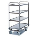 Tischwagen für Labor und Produktion, 4 Etagen, 800 x 500 mm