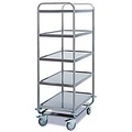 Tischwagen für Labor und Produktion, 5 Etagen, 1000 x 600 mm