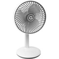 Tischventilator Gutfels Venti 3010 R, 4 Geschwindigkeitstufen, 2 Modi, neigbar, Akkubetrieb bis 12 h, weiss