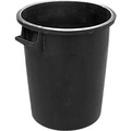 Tonne, aus HDPE, stapelbar 75 Liter, schwarz
