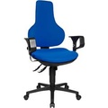 Topstar, Topstar Bürostuhl ERGO POINT, Synchronmechanik, ohne Armlehnen, Spezial-Bandscheibensitz, blau