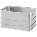 Transportkasten, stapelbar, ungelocht, 80 l