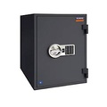 Tresor FRS 51, Feuerwiderstand LFS 60P nach EN 15659, Sicherheitsstufe S 2, Elektronikschloss & Schlüsselschloss, 2 Fachböden, B 445 x T 425 x H 510 mm, graphitgrau RAL 7024