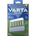 Varta Eco Charger Multi Rundzellen-Ladegerät NiMH Micro (AAA), Mignon (AA)