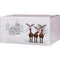undefined, Versandkartons, mit Motiv ?Rentiere im Schnee?, bis 30 kg, Aussenmasse 406 x 306 x 210 mm, Feinwellpappe, weiss-braun, 20 Stück
