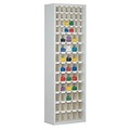 undefined, Vorratsschrank, Volumen 333 l, 69 herausnehmbare Lagerboxen mit Griffmulde, B 665 x T 250 x H 2000 mm, l.grau/transp.