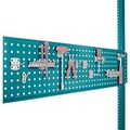 Manuflex ZB3342.5021 Werkzeughalterplatte für Tischbreite 1250 mm Wasserblau (B x H) 350 mm x 1246 mm