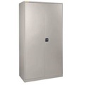 Werkstattschrank LP 90 mit 30 Kästen LF531, weißaluminium RAL 9006/weißaluminium RAL 9006