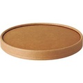 PAPSTAR, Deckel Papstar pure, für Salatschalen, Ø 150 mm, 50 Stk., kompostierbar, Frischfaser-Karton, braun