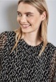 Chiffon-Bluse mit Print
