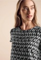 STREET ONE Blusenshirt, mit Allover-Print und Reissverschluss