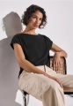 STREET ONE Shirttop, mit Raffung an der Schulter