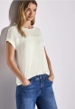 STREET ONE Shirttop, mit Lochmuster Detail