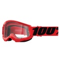 100% Strata 2 Klarsicht Goggles Jugend rot 2022 Goggles