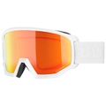 Uvex athletic CV Skibrille - white mirror orange colorvision green