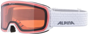 Alpina Nakiska QH Skibrille - White Mirror Orange