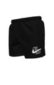 Nike Swim large logo swim shorts in black
