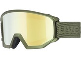 Uvex Skibrille Athletic CV - Croco Mat, SL/ Mirror Gold - Colorvision Green