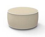 Sitzhocker gestreift, beige ()