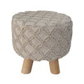 Sitzhocker mit Stoffbezug
