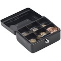 Xcase, Xcase Stahl-Geldkassette, Münzeinsatz mit 6 Fächern, Schloss, 2 Schlüssel