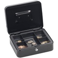 Xcase, Xcase Stahl-Geldkassette, Münzeinsatz mit 5 Fächern, Schloss, 2 Schlüssel