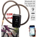 Semptec Urban Survival Technology, Semptec Urban Survival Technology App-gesteuertes Kabelschloss, Bluetooth, Alarm für Fahrrad, Tür u.v.m.