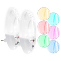 Lunartec, Lunartec 2er-Set LED-Nachtlichter mit Regenbogen-Effekt und Dämmerungssensor