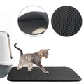 Sweetypet Wasserdichter XL-Katzenklo-Vorleger mit Wabenstruktur 75 x 55 cm