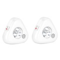 Lunartec, Lunartec 2er-Set Nacht- & Schranklichter, 3 LEDs, & Licht- & Bewegungsmelder