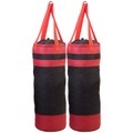 infactory 2er-Set Wäsche-Boxsäcke "Rocky" mit Kordelzug und Aufhänge-Ösen