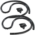 dream audio 2er Pack Flexibler Kabelschlauch 22mm mit Einfädeltool, 1.5m in
