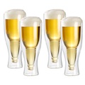 Infactory, infactory Doppelwandiges Bierglas 0,2 l im 4er-Set