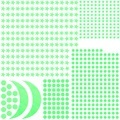 infactory Phosphoreszierende Sternenhimmel-Wandsticker, 600er-Set, für Raufaser
