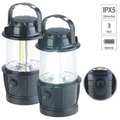 Pearl 2er-Set dimmbare LED-Laternen, 3 COB-LEDs, Batteriebetrieb, 3W, 140 lm