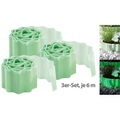 Royal Gardineer 3er-Set Beet-Umrandung & Rasenkante "Glow-in-the-dark", 6 Meter